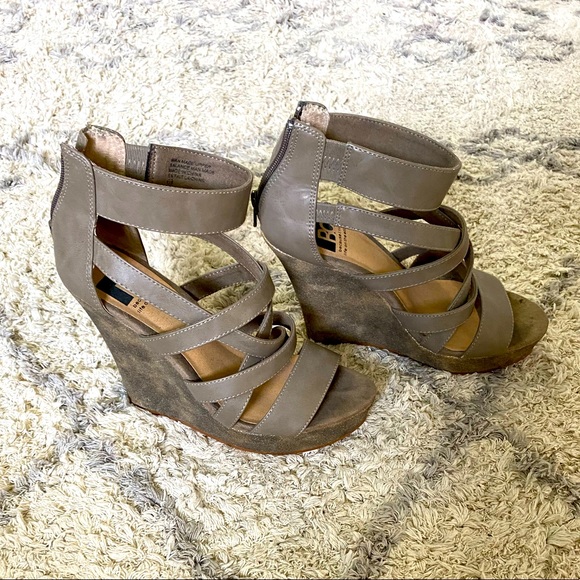 BC strapy wedge heel, size 6.5 - Picture 1 of 4